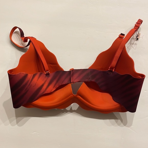 VICTORIA SECRET reversible bra / multi way wear straps orange zebra ombré 34C - Picture 3 of 13